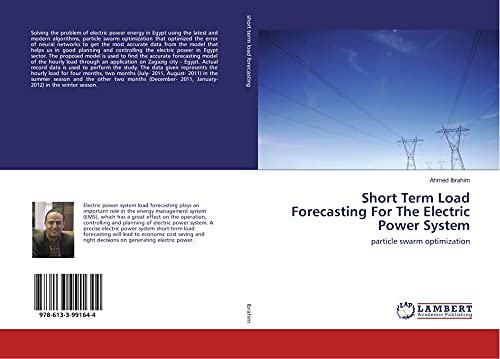 Short Term Load Forecasting For The Electric Power System: particle swarm optimization
