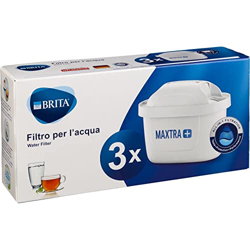 BRITA Maxtra+ Filtros de Agua, Acrílico, Blanco, 3 Unidad (Paquete de 1), 3