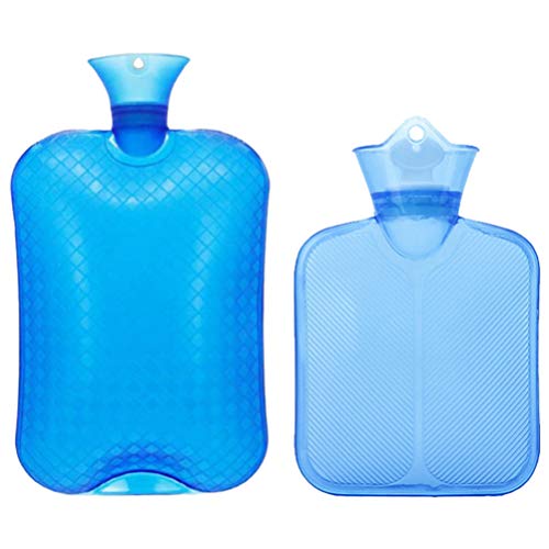 FARUTA Botellas de agua caliente, bolsa de agua caliente, bolsa gruesa para calentar las manos, para compresas calientes, 2 unidades