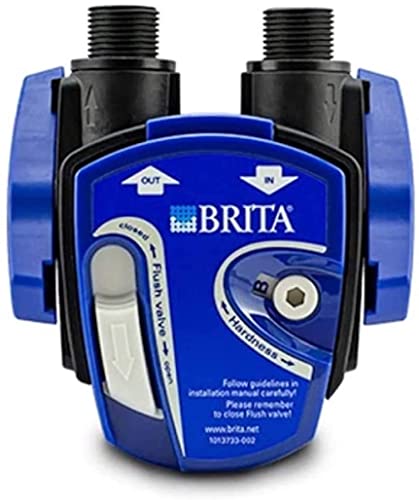 Filtro de agua para debajo del fregadero: BRITA C G 3/8 pulgadas, cabezal de filtro 0-70% de corte adecuado para filtros Brita: P3000 / C300 / C500, incluye soporte de cabezal de filtro