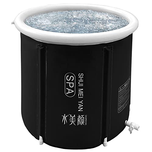 Bañera plegable inflable para adultos 80 x 80 cm plegable portátil bañera independiente para la ducha adultos móvil plegable baño de hielo tonelada