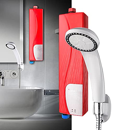 Calentador de agua eléctrico para cocina o ducha, 3 kW, sin depósito, con set de ducha