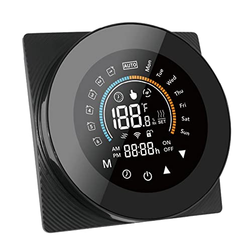 XiaoXIN eWelink Termostato Inteligente WiFi para Calentamiento de Agua Controlador de Temperatura Digital Pantalla LCD Grande Botón táctil Control de Voz Compatible con Assistant y Amazon Alexa /