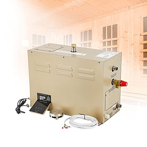 Hanchen 9KW Generador de Vapor para Sauna Baño Turco Ducha 7.5m³ Temperatura Ajustable 35-55℃ CE Temporizador 30min-12h 380V CE