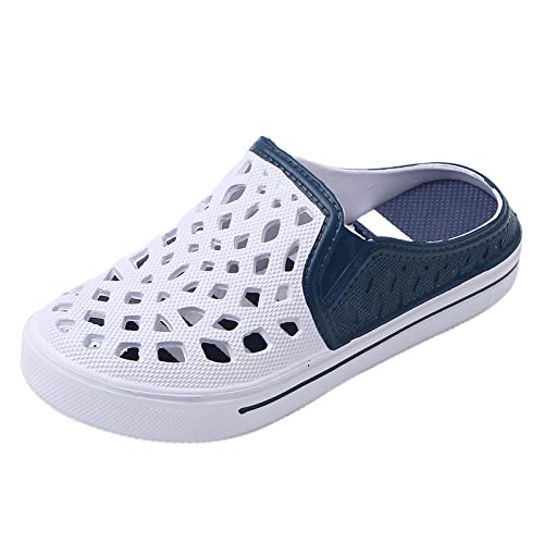 JOMIX Zuecos Mujer Chanclas Mujer Piscina Verano Sandalias Mujer Playa Mar Baño Ducha Zapatillas Casa Transpirables Zuecos Mujer Vestir, Navy, 38 EU