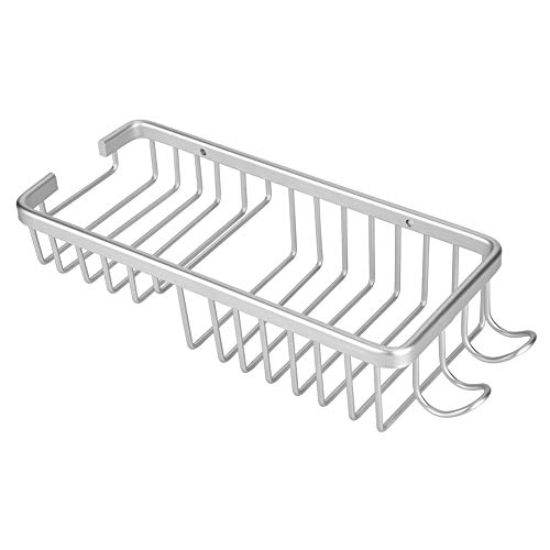 Estante del Cuarto de Baño Ducha Caddy Organizador Rack de Almacenamiento de Aleación de Aluminio Montado En La Pared Jabonera Titular de Plato Para La Ducha Cuarto de Baño Bañera Fregadero