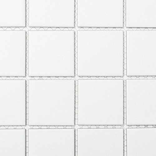 Mosaico de cerámica blanca mate para suelo, pared, baño, ducha, cocina, espejo de baldosas, revestimiento de encimera, panel de mosaico