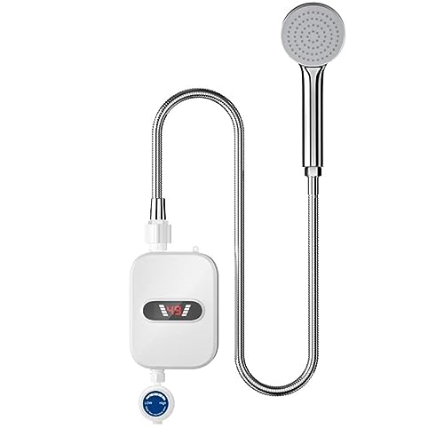 Calentador de agua eléctrico para ducha con pantalla LED, 220 V, sin depósito, calentador de agua para cuarto de baño