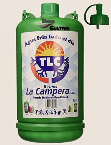 TodoCultivo Bidón isotermo la Campera 4.5 Litros con canilla.