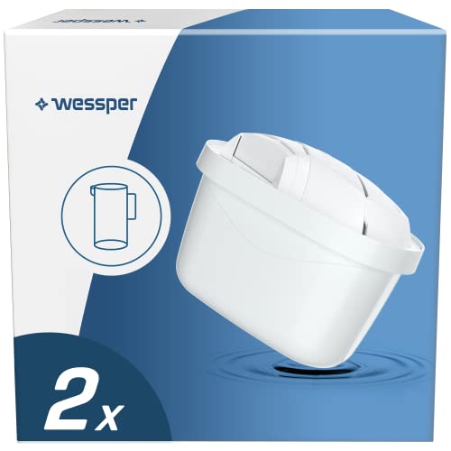 Wessper Filtro de carbón activo compatible con jarra de agua Brita Maxtra, para bidones de agua Brita, Dafi, Aquaphor, 30 días de autonomía