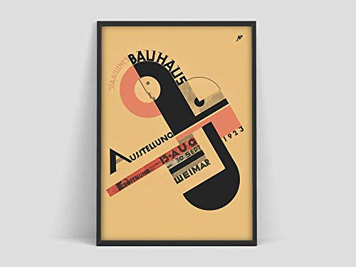 Carteles de la Bauhaus, Weimar 1923, Grabados de exposiciones de la Bauhaus, Carteles de Herbert Bayer, Grabados de la Bauhaus, Cuadros decorativos familiares sin marco A75 60x90cm