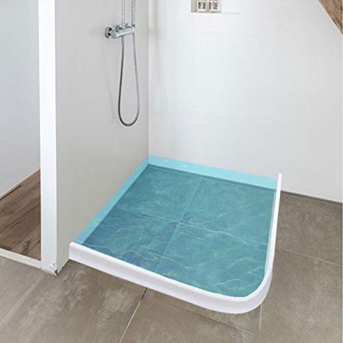 Perfil flexible de silicona de 60 cm para ducha o suelo del baño, banda para cambiar la dirección del agua, distintos tamaños, color transparente