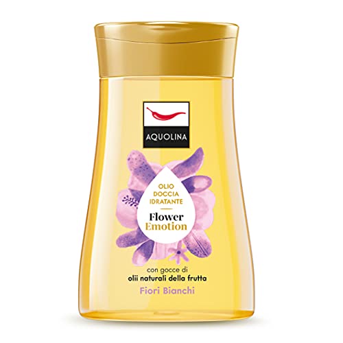 Aquolina Aceite de ducha hidratante suave con perfume Flower Emotion con aceites naturales - Formato de 200 ml