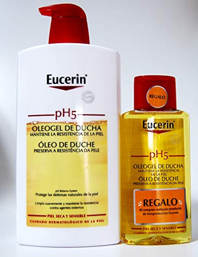 Eucerin Oleogel Ducha Family Pack; 1000 ml. + 200 ml Gratis.