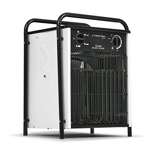 TROTEC TDS 75 - Calefactor eléctrico con 4 etapas, desde 5 kW hasta 15 kW