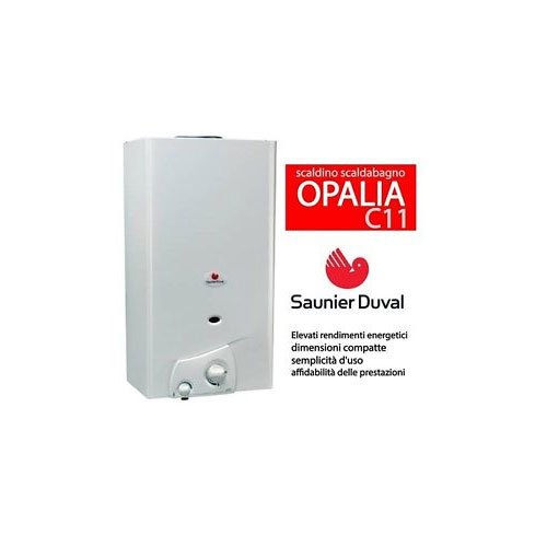 Duval - Calentador de baño a gas metano, mod. Opalia C11E