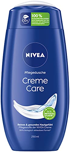NIVEA Crema Care Ducha de cuidado (250 ml), gel de ducha con aroma suave único, ducha en crema de limpieza suave con ingredientes seleccionados de la crema Nivea