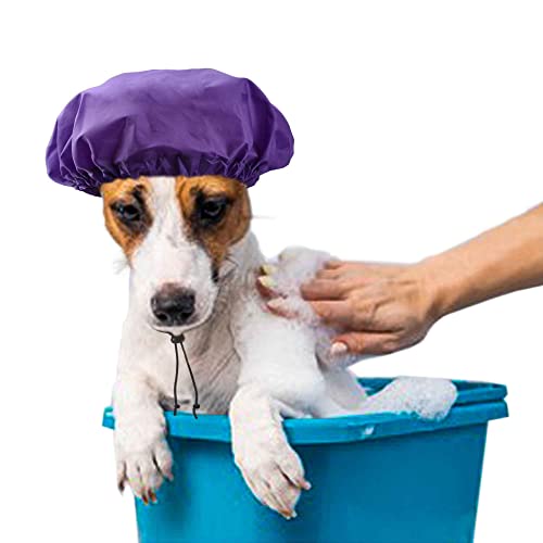 YUYUSO Gorro de ducha impermeable para perros, 2 unidades