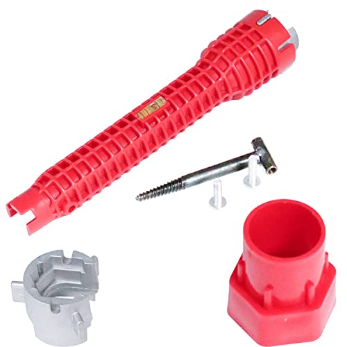 Llave de grifo multifunción para lavabo llave de fregadero Llave de Tubo para Grifos Multifuncional de Grifo Fregadero de Agua para Baño Inodoro Lavabos Fontanería de Cocina Llave Llave