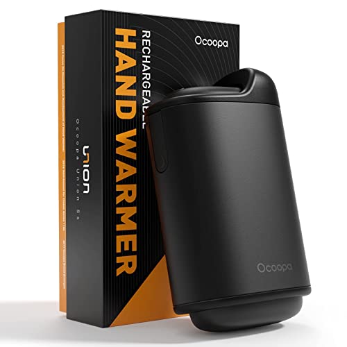 OCOOPA Calentador de Manos Recargable Batería Desmontable, 10000mAh Calienta Manos Eléctrico Portátil, 4 Niveles Ajustable, hasta 15 Horas de Calefactor, Unión 5s