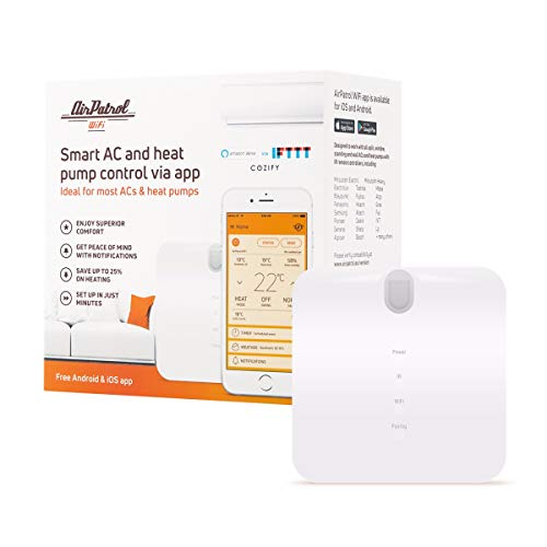AirPatrol WiFi. Controlador de Aire Acondicionado Inteligente para AC Dividida y AC portátil. Compatible con iOS/Android, versión de la UE, Funciona con Amazon Alexa con IFTTT