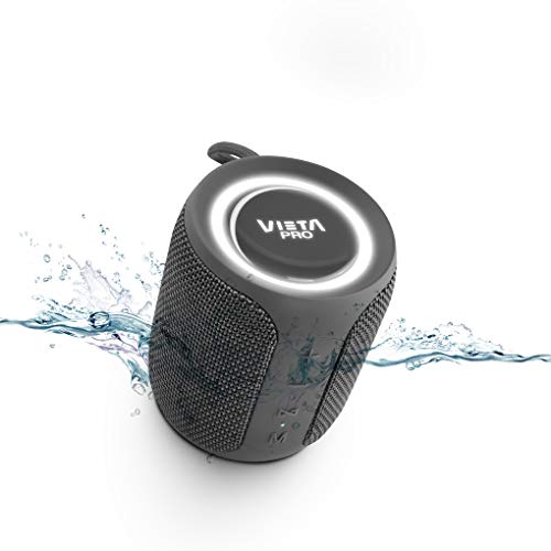 Altavoz Easy 2 de Vieta Pro, con Bluetooth 5.0, True Wireless, Micrófono, Radio FM, 12 Horas de autonomía, Resistencia al Agua IPX7 y botón Directo al Asistente Virtual; Acabado en Color Gris Plomo