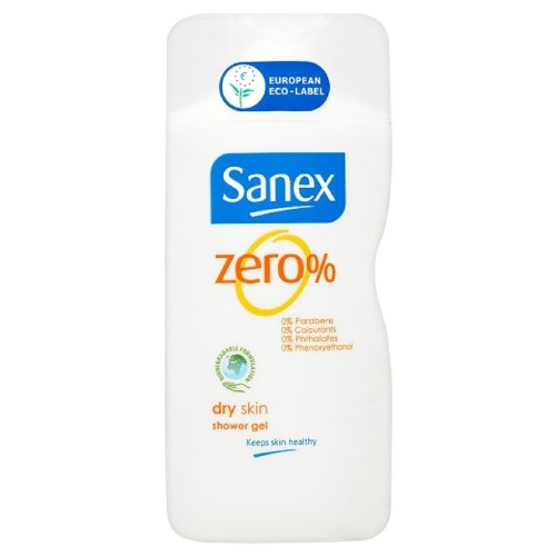 Sanex Gel de ducha Zero% Dry Skin 250 ml [Cuidado personal] – Pack de 4