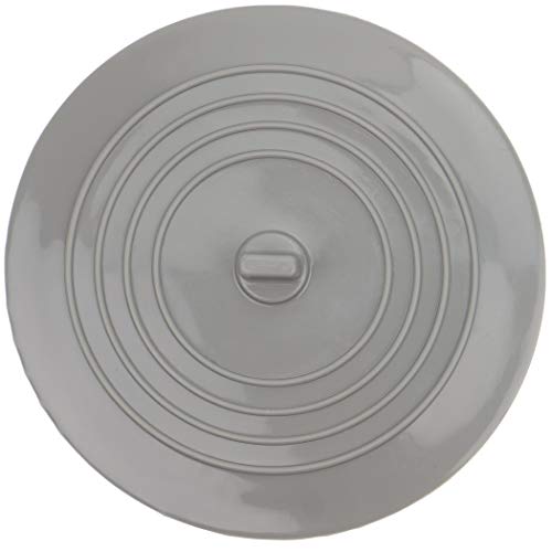 Tapón Universal de silicona para el desagüe de la bañera, la ducha y el fregadero de la cocina, Tapón de Drenaje desmontable, 15 cm de diámetro, para agujeros de desagüe de hasta 120 mm, gris