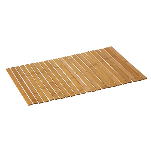 Alfombra de Ducha Antideslizante de láminas de bambú Natural de 59x40 cm