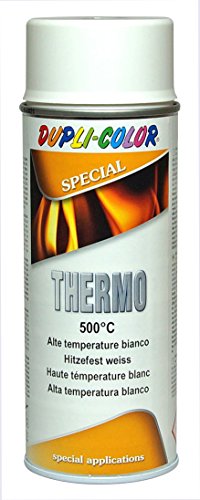 Dupli Color 409348 Thermo Bote de Pintura de Aerosol 500 Grados Celsius, 400 ml, Color Blanco