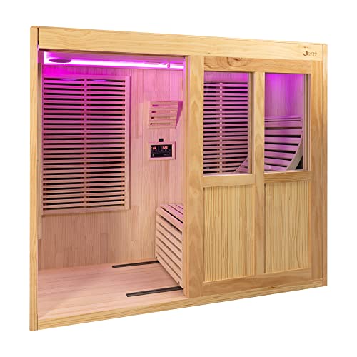 DHARANI® S1 PLUS Sauna de cuerpo entero reclinable (nuevo modelo 2023) – Cuida la piel – Reduce el estrés y relaja los músculos –Panel de control – USB (MP3) – Radio - Elimina toxinas