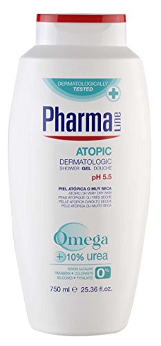PharmaLine - Gel Dermatologic Atopic - Piel atópica o muy seca - 750 ml - [paquete de 3]