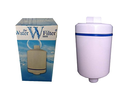 The Water Filter Men Inline - Filtro para Ducha - Universal - Blanco - El Cloro y Cal Ducha Filtro de Agua