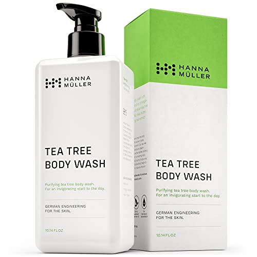 Jabón corporal purificante para la piel con aceite de árbol de té y aloe vera para la piel, destilado al vapor para obtener beneficios antiinflamatorios, combate el acné y las manchas