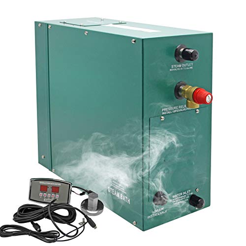 Hanchen 15KW Generador de Vapor para Sauna/Baño Turco/Ducha 18-21m³ Trifásico Temperatura y Tiempo Ajustable 35-55℃ 380V CE