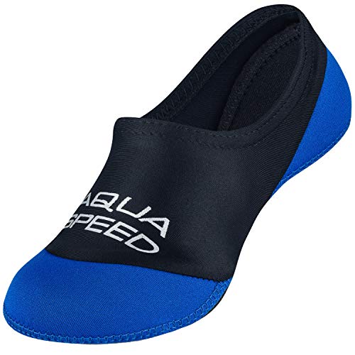 Aqua Speed Neo Socks Calcetines para Niños | Calcetines de Neopreno | Hijos | Suela Antideslizante | Elásticos | Fácil | Color 11 Negro/Azul | Tamaño: 28/29