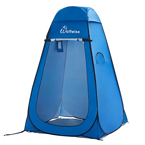 Wolfwise Tienda de Campaña Tent Abrir Cerrar Automáticamente Pop Up Portable Sirve para Camping Playa Bosques Zonas de Aseo Carpas