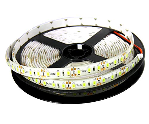 Jandei - Tiras Led 5 metros 12V para Exteriores IP65, Luz Fría 6000K, 120 LEDs/m, SMD2835, Luces LED Impermeables para Decoración Balcón, Jardín, Patio (no incluye fuente alimentación)