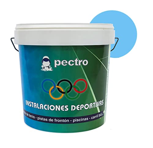 PECTRO Pintura Piscinas Azul Océano 4L (5,7 KG) - Pintura para Piscinas de Cemento, Fibra y Poliéster - Pintura Piscinas al Agua Resistente a Productos de Limpieza - Previene la Formación de Algas