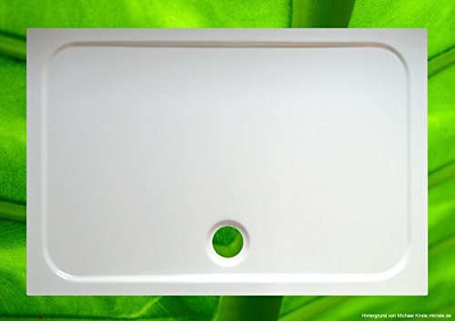 Plato de ducha 150 x 100 + soporte para bañera + desagüe – Platos de ducha económicos – Plato de ducha 150 x 100 x 4,0 cm
