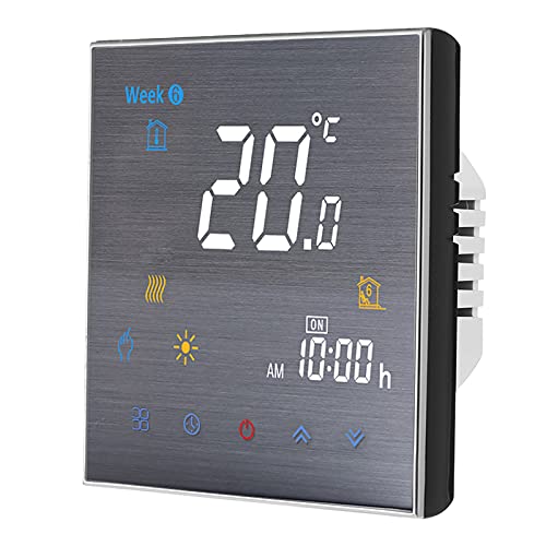 ERYUE BTH-3000L-GALW Termostato Inteligente WiFi para Calentamiento de Agua Controlador Digital de Temperatura Pantalla LCD Grande Botón táctil Control de Voz Compatible con Amazon Echo/Home /