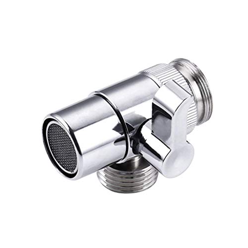 JYDQM Brazo de ducha de latón Divisor Divisor Interior de Agua Accesorios de tubería Faucet Adaptador Cocina Fregadero Splitter Divertidor Válvula Herramientas de baño (Color : A)