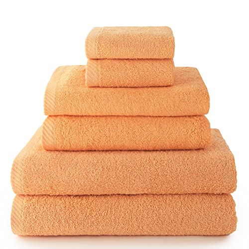 Top Towel - Juego de 2 Toallas de Manos, 2 Toallas de baño o Ducha y 2 Toallas de bidé - Juego de Toallas - 100% Algodón - 500g/m2