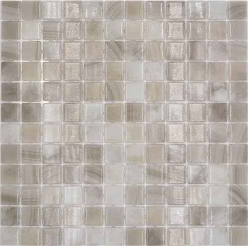 Mosaico de piscina mosaico de cristal beige claro cambiante pared suelo cocina baño ducha ducha MOS220-P56251
