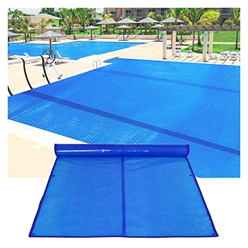 PFCDZDU Cubierta Solar Rectangular para Piscinas, Plegable Exterior SPA Alfombra Protectora, Lona Impermeable A Prueba Sol para Piscinas Enterradas Y Elevadas (Color : Azul, Tamaño : 5.5x2.5m)