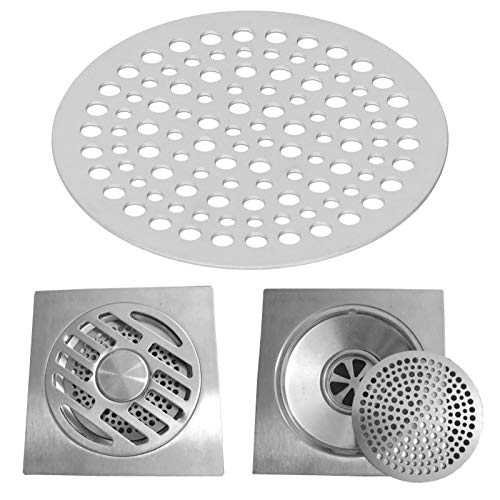 Socobeta Rejilla de desagüe, filtro antibloqueo, rejilla de desagüe de ducha, rejilla de desagüe de ducha (68 mm)
