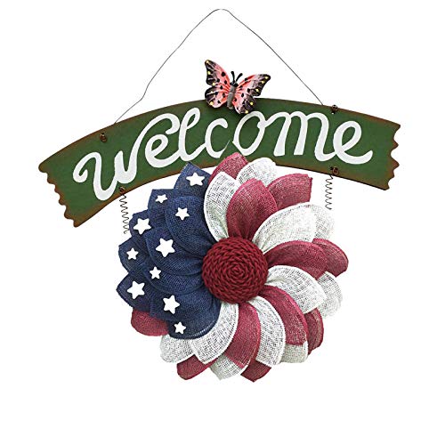 Clicitina Day Wall Vintage Home Sign Hanging Decor Decorative Garden Independence Welcome Decoration & Hangs Brh616 (Multicolor, One Size)