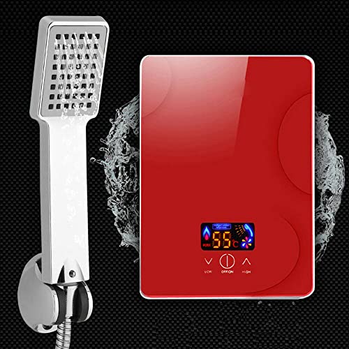Calentador de agua caliente eléctrico de 6500 W con baño ducha kit 220 V 30-55 ℃ digital eléctrico sin tanque calentador de agua caliente kit para baño cocina