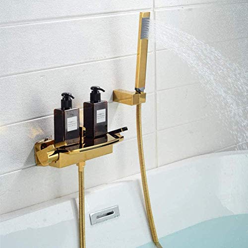 DEFAUS Faucet Wall Colgando Baño Grifo Instalación Cascada Bañera Faucet Válvula Cascada Bañera Frío Ducha Ducha Grifo y Caliente
