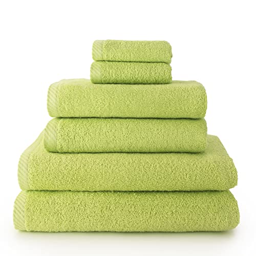 Top Towel - Juego de 2 Toallas de Manos, 2 Toallas de baño o Ducha y 2 Toallas de bidé - Juego de Toallas - 100% Algodón - 500g/m2